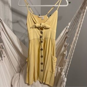 Roxy Light Yellow Smocked Top